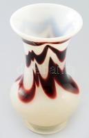 Carlo Moretti üveg design váza. Jelzés nélkül, hibátlan, m: 16,5 cm