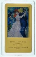 DN &quot;A világ leghíresebb festményei / Pierre-Auguste Renoir 1841-1919. - Tánc Bougivalban 1893.&quot; aranyozott, multicolor Cu emlékérem kapszulában (35x60mm) T:PP folt