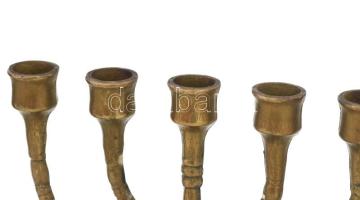 Bronz menóra. 27x20 cm