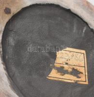 Iparművész kerámia váza, MÁzas kerámia, jelzés nélkül, apró lepattanással 33 cm,