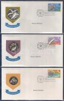 Brit Virgin-szigetek 1973. 1c - 1$ "II. Erzsébet királynő" (6xklf) érmés boríték, a boríté...