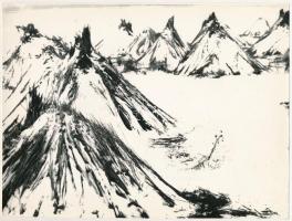 cca 1975 Gebhardt György (1910-1993) budapesti fotóművész hagyatékából 2 db vintage fénykép, az egyi...