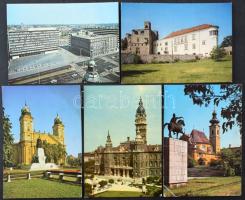 Kb. 200 db MODERN színes magyar város képeslap / Cca. 200 modern Hungarian town-view postcards