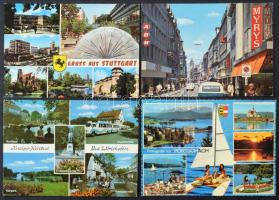 Kb. 200 db MODERN külföldi város képeslap / Cca. 200 modern mostly European town-view postcards