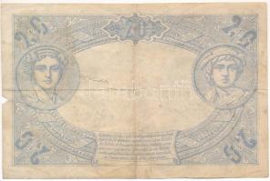 Franciaország 1912. 20Fr T:F,VG folt, anyaghiány, amúgy erős papír
France 1912. 20 Francs C:F,VG sp...
