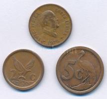 Dél-Afrika 1976. 1c Jacobus Johannes Fouché + 1991. 2c + 1993. 5c T:XF,VF South Africa 1976. 1 Cent Jacobus Johannes Fouché + 1991. 2 Cents + 1993. 5 Cents C:XF,VF