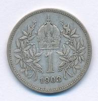 Ausztria 1903. 1K Ag "Ferenc József" T:F
Austria 1903. 1 Corona Ag "Franz Joseph&quo...