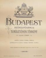 Budapest székesfőváros egész területének térképe. Mérték: 1 : 5 000.
Az eredeti háromszögös felméré...