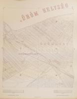 Budapest székesfőváros egész területének térképe. Mérték: 1 : 5 000.
Az eredeti háromszögös felméré...