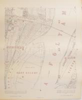 Budapest székesfőváros egész területének térképe. Mérték: 1 : 5 000.
Az eredeti háromszögös felméré...