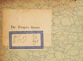 Fényes Samu, 1881-ig Feierlicht Salamon (1862-1937) író, újságíró, filozófus, ügyvéd. ex librise Mül...