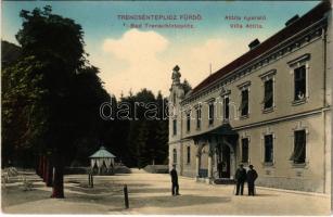 1915 Trencsénteplic, Trencianske Teplice; Attila nyaraló. Hermann Seibt kiadása / Villa (fl)