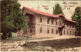 1908 Szliács-fürdő, Kúpele Sliac; Otthon szálloda. Kerekes Miklós kiadása / hotel (fa)