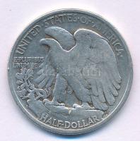 Amerikai Egyesül Államok 1944S 1/2$ Ag "Walking Liberty" T:F 
USA 1944S 1/2 Dollar Ag &qu...