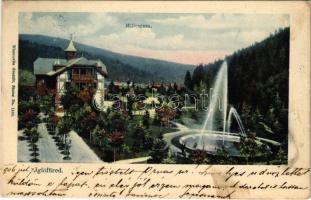 1906 Iglófüred, Bad Zipser Neudorf, Spisská Nová Ves Kupele, Novovesské Kúpele; Millenium szálló. Wlaszlovits Gusztáv kiadása / villa hotel