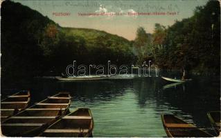 1914 Pozsony, Pressburg, Bratislava; Vaskutacska, Vödric tó. Raab Mihály kiadása / Eisenbrünnel (Eisenbründl) / Zelezná Studienka / lake (Rb)