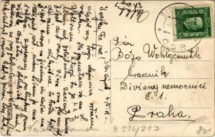 Stószfürdő, Stoósz-fürdő, Kúpele Stós; Pohled z dialky z "Cesty rusalek" / út, fürdő látké...