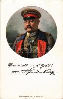 Hindenburg / WWI German military art postcard, Field Marshal s: Art. Fischer