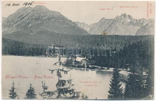 1906 Tátra, Magas-Tátra, Vysoké Tatry; Csorba-tó. Franz Pietschmann No. 2086. / Csorba-See / Strbské pleso / lake (EK)