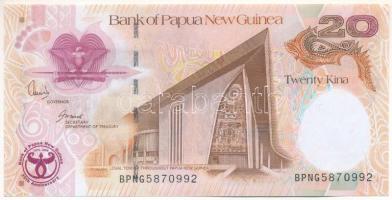 Pápua Új-Guinea 2008. 20K &quot;35 éves a Pápua Új-Guinea Bank&quot; emlékkiadás T:AU Papua New Guinea 2008. 20 Kina &quot;35th Anniversary - Bank of Papua New Guinea&quot; commemorative issue C:AU Krause P#36