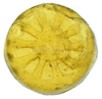 Zboró / Aspremont uradalom ~1800. Iniciálés, üveg igásrobot bárca, világos borsárga T:XF
Zborov / A...