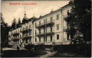 Bártfafürdő, Bardejovské Kúpele, Bardiov, Bardejov; Széchenyi szálloda. Eschwig és Hajts kiadása, Hajts Kornél felvétele / hotel (EK)