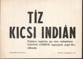 cca 1989 előtt készült ,,Tíz kicsi indián" című angol film jelenetei és szereplői, 2 db vintage...