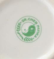 Teáscsésze szűrővel. Dr Chen Patika. Matricás, jelzett, hibátlan m: 11 cm
