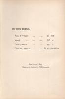 Lovell, Arthur:

Ars Vivendi, or The Secret of Acquiring Mental and Bodily Vigour. Third Edition.
...