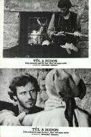 cca 1989 előtt készült ,,Túl a hídon" című román film jelenetei és szereplői, 16 db vintage pro...