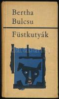 Bertha Bulcsu: Füstkutyák. Regény. DEDIKÁLT! Bp., 1965, Szépirodalmi. Kiadói kartonált papírkötés, kissé foltos, kissé kopott borítóval.