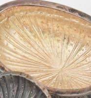 Ezüstözött fém bonbonniere. XX. sz. eleje. 14x8 cm