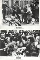 cca 1989 előtt készült ,,Az utolsó Leó" című angol film jelenetei és szereplői, 9 db vintage produkciós filmfotó (vitrinfotó, lobbyfotó) ezüst zselatinos fotópapíron, a használatból eredő (esetleges) kisebb hibákkal, 18x24 cm