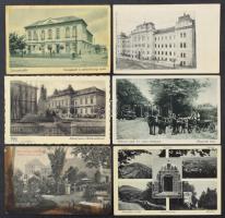 83 db RÉGI magyar város képeslap vegyes minőségben / 83 pre-1945 Hungarian town-view postcards in mixed quality