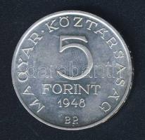 1948. 5Ft Ag "Petőfi" T:2+/2