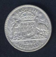 Ausztrália 1947. 1Fl Ag T:3