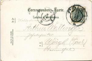 1904 Pola, Riva coll' arrivo del "Graf Wurmbrand" della Ferrovia. M. Clapis (EK)