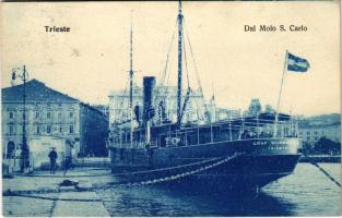 1907 Trieste, Dal Molo S. Carlo, SS Graf Wurmbrand