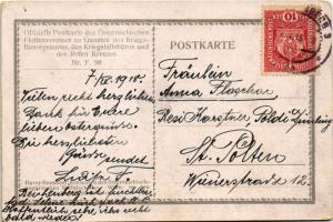 1918 Einlaufen des österreichische ungarischen Spitalschiffes "WIEN" in den heimischen Haf...