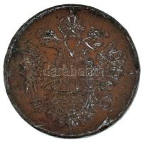 ~1900. "Ganze Tages Arbeit (Egész napi munka)" bronz Dohánygyári bárca, nagyméretű, vastag, osztrák típus (38mm) T:VF több ph.