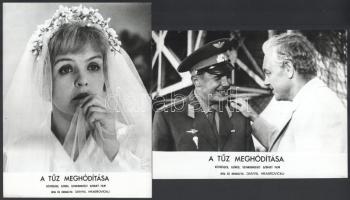 cca 1989 előtt készült ,,A tűz meghódítása" című szovjet film jelenetei és szereplői, 9 db vint...