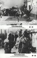 cca 1989 előtt készült ,,Tűzvonalban" című amerikai film jelenetei és szereplői, 9 db vintage produkciós filmfotó (vitrinfotó, lobbyfotó) ezüst zselatinos fotópapíron, a használatból eredő (esetleges) kisebb hibákkal, 18x24 cm