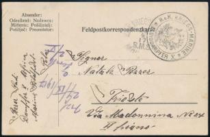 1917 Tábori posta levelezőlap K.u.K. KRIEGS-MARINE / LLOYD DAMPFER X , K.u.K. KRIEGSMARINE / S.M.S. MONARCH