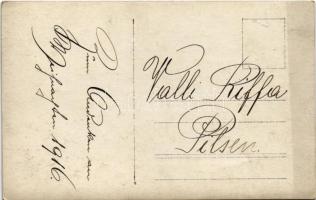 1916 K.u.k. Kriegsmarine Matrosen des S.M. Dampfers IV (ex Gastein), Weihnachten / Osztrák-magyar ma...