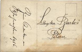 1916 K.u.k. Kriegsmarine Matrosen des S.M. Dampfers IV (ex Gastein), Weihnachten / Osztrák-magyar ma...