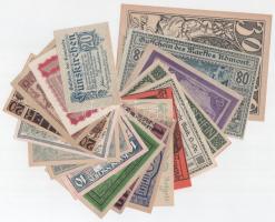 Ausztria 1920-1922. 18db-os vegyes osztrák szükségpénz tétel T:UNC,AU Austria 1920-1922. 18pcs of mixed austrian necessity banknote lot C:UNC,AU