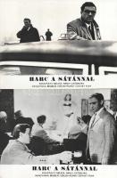 cca 1989 előtt készült ,,Harc a Sátánnal" című szovjet film jelenetei és szereplői, 19 db vintage produkciós filmfotó (vitrinfotó, lobbyfotó) ezüst zselatinos fotópapíron, a használatból eredő (esetleges) kisebb hibákkal, 18x24 cm