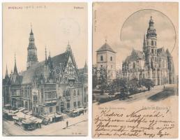 40 db RÉGI európai város képeslap, főleg hosszúcímzéses képeslapok / 40 pre-1945 European town-view ...