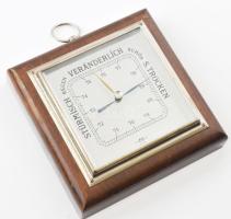 Francia barometer, jelzett, 14x14 cm