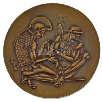 Kiss Nagy András (1930-1997) DN "Fodor József 1843-1901" kétoldalas bronz emlékérem eredet...